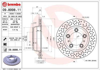 Dischi freno posteriore Porsche 718 boxster (982) 04/1