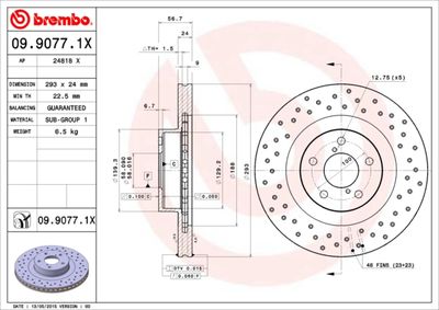 Dischi freno anteriore Subaru forester (sg_) 02/02-12