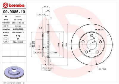 Dischi freno anteriore Toyota MR2 II (SW2_) 12/89-05/