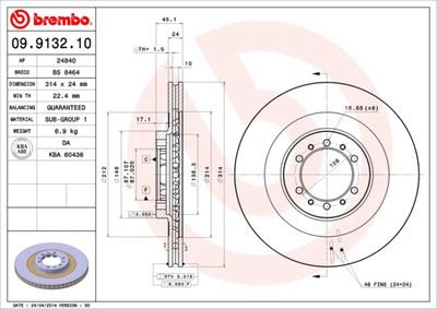 Dischi freno anteriore Mitsubishi (bjc) pajero sport
