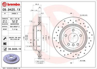 Dischi freno posteriore BMW (brilliance) 5 series (E60