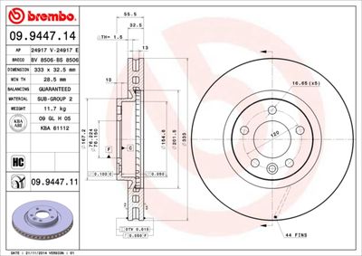 Dischi freno anteriore VW Multivan V (7HM, 7HN, 7HF,