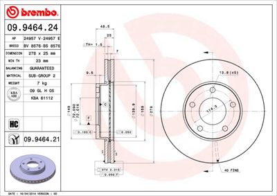 Dischi freno anteriore Mazda (changan) 3 hatchback 09