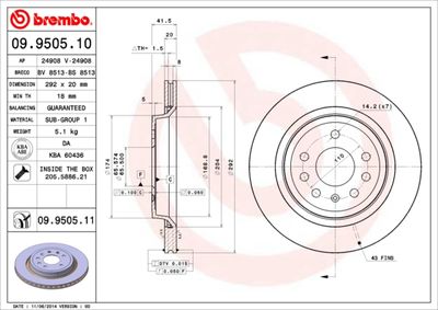 Dischi freno posteriore cadillac bls 04/06-> / cadilla