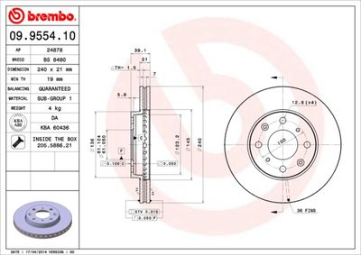 Dischi freno anteriore everus S1 04/11-> / Honda (gac