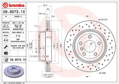 Dischi freno posteriore BMW X3 (E83) 01/03-12/11