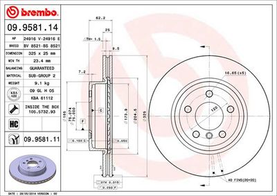 Dischi freno anteriore BMW X3 (E83) 01/03-12/11
