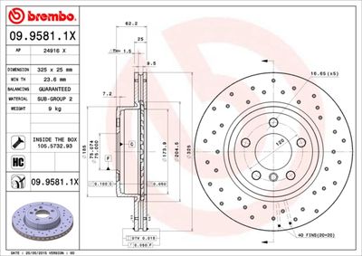 Dischi freno anteriore BMW X3 (E83) 01/03-12/11