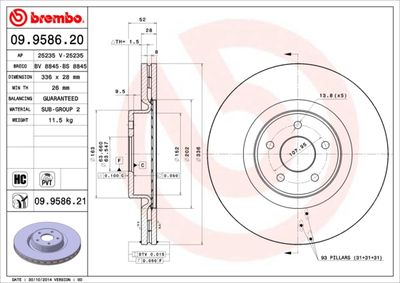 Dischi freno anteriore Ford Focus II (da_, hcp, dp) 0