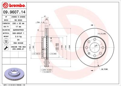 Dischi freno anteriore bedford astramax box body/mpv