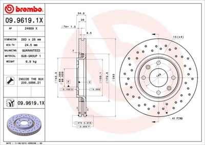 Dischi freno anteriore Citroën (df-psa) C4 l 12/12->