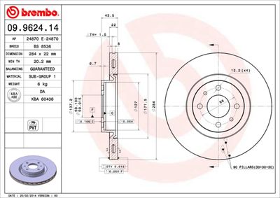 Dischi freno anteriore Alfa Romeo 155 (167_) 01/92-12