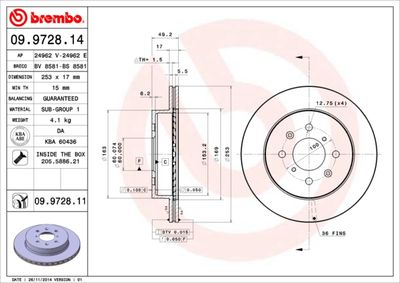 Dischi freno anteriore Opel agila (a) (H00) 09/00-12/