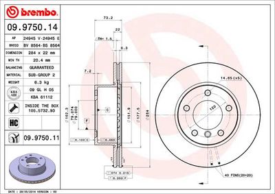 Dischi freno anteriore BMW 1 (E81) 09/06-09/12 / BMW