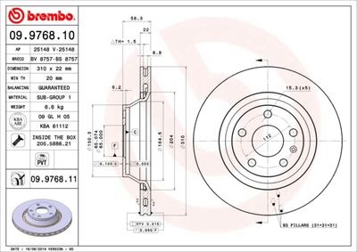 Dischi freno posteriore Audi tt (8J3) 07/06-01/15 / au