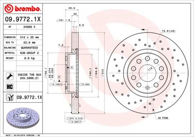 Dischi freno anteriore Audi (faw) A3 Limousine (85S,
