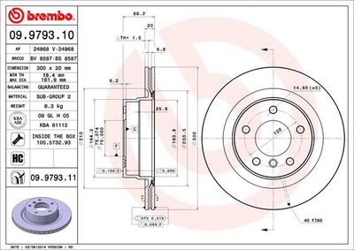 Dischi freno posteriore BMW (brilliance) 3 series (E90