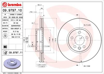 Dischi freno anteriore Ford galaxy (wgr) 03/95-05/06