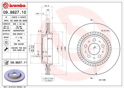 Dischi freno posteriore Volvo XC90 I (275) 06/02-01/15