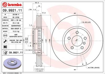 Dischi freno anteriore BMW X5 (E70) 02/06-07/13 / BMW