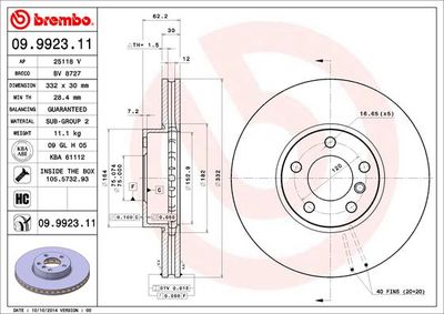 Dischi freno anteriore BMW X5 (E70) 02/06-07/13 / BMW