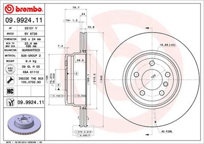 Dischi freno posteriore BMW X5 (E70) 02/06-07/13 / BMW