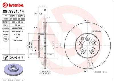 Dischi freno anteriore Ford galaxy (wgr) 03/95-05/06