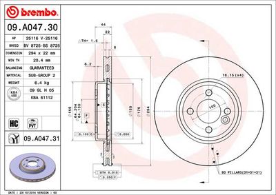 Dischi freno anteriore MINI MINI (R50, R53) 06/01-09/