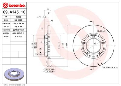 Dischi freno anteriore fengxing CM7 / M7 08/14-> / fe