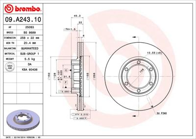 Dischi freno anteriore Mitsubishi pajero I (L04_g, L1