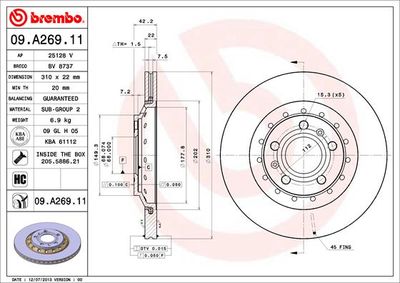 Dischi freno posteriore Audi A8 (4E2, 4E8) 10/02-12/10