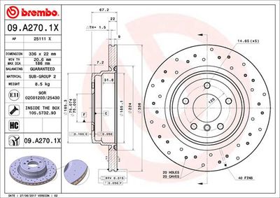Dischi freno posteriore BMW (brilliance) 3 series (E90