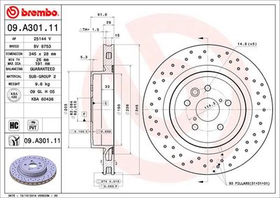 Dischi freno posteriore Lexus is II (_E2_) 08/05-04/13