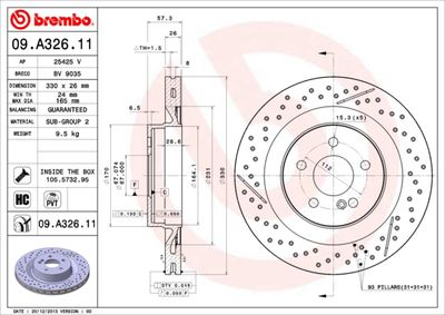 Dischi freno posteriore Mercedes-Benz c-class (W204) 0