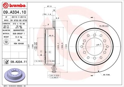 Dischi freno posteriore baw yusheng 007 / bw 007 01/11