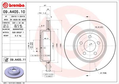 Dischi freno posteriore Chrysler 300 c (lx, le) 09/04-