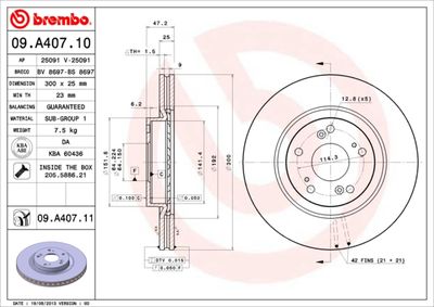 Dischi freno anteriore Honda civic VIII hatchback (fn