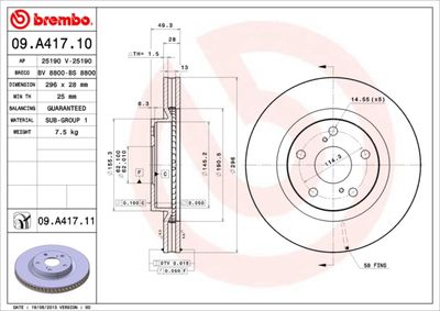 Dischi freno anteriore emgrand EC8 08/10-> / englon s