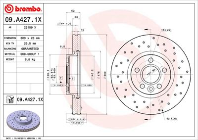 Dischi freno anteriore Ford (changan) mondeo / zhishe