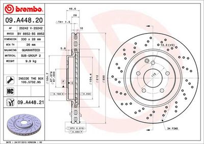 Dischi freno anteriore Mercedes-Benz c-class (W203) 0