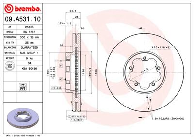 Dischi freno anteriore Ford (jmc) Transit bus 01/06->