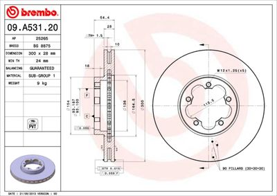 Dischi freno anteriore Ford Transit bus (fd_ _, fb_ _