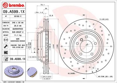 Dischi freno anteriore BMW 3 (E90) 02/04-02/12 / BMW