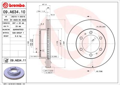 Dischi freno anteriore Toyota fortuner (_N5_, _N6_) 0