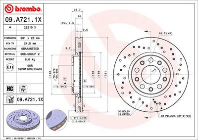 Dischi freno anteriore Alfa Romeo Giulietta (940_) 04