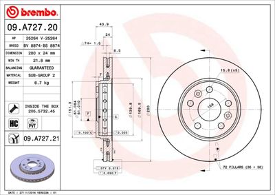 Dischi freno anteriore Mercedes-Benz citan box body/m