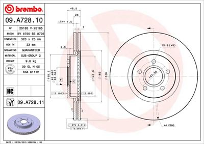 Dischi freno anteriore Ford Focus II (da_, hcp, dp) 0