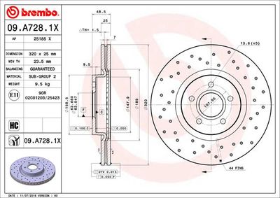 Dischi freno anteriore Ford Focus II (da_, hcp, dp) 0