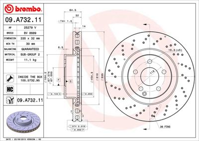 Dischi freno anteriore Mercedes-Benz s-class (W221) 0