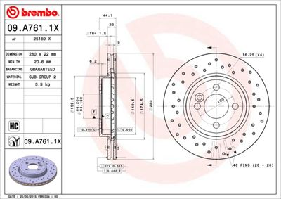 Dischi freno anteriore MINI MINI (R56) 11/05-01/14 /
